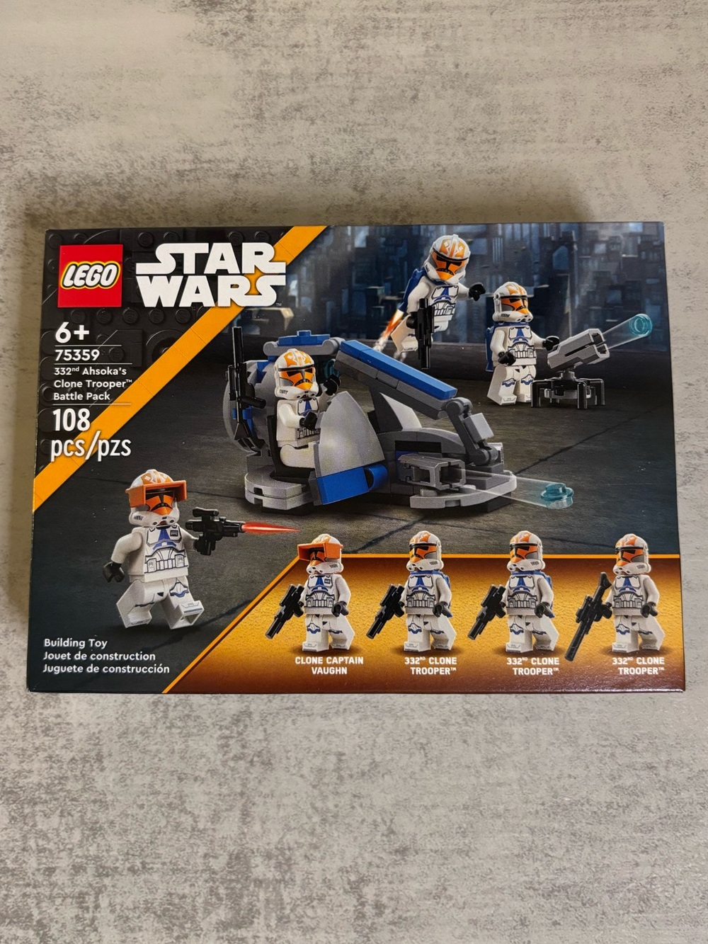 Lego Star Wars 332nd Ahsoka’s Clone Trooper Battle Pack Set (#75359)